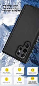 Étui robuste Manet Slim Tough Holster pour Moto G Power G Stylus <span class=keywords><strong>5G</strong></span> 2023 Noir Bleu Transparent PC TPU Housse de protection antichoc - Product Image 6
