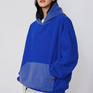 Sweats à capuche surdimensionnés personnalisés, poids lourd 400gsm, sweats à capuche unis sans cordon pour l'impression - Product Image 5