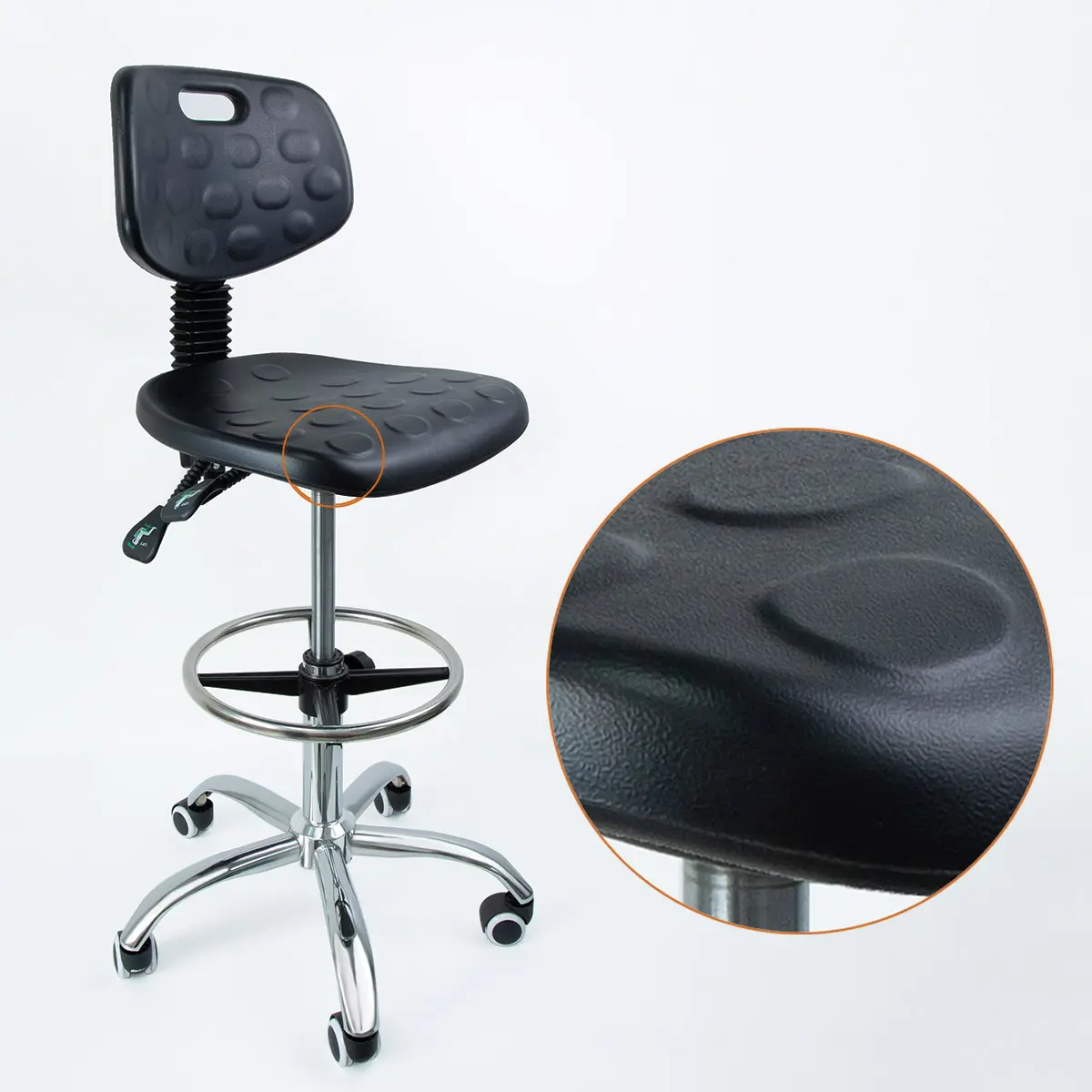 wholesale adjustable swivel laboratory school lab ESD computer stool chair