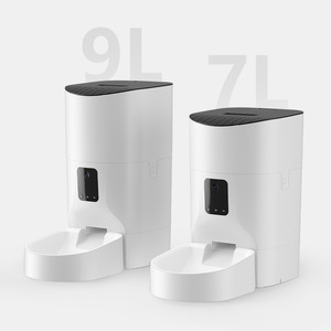 Dudupet Distributeur automatique de nourriture pour animaux de compagnie 7L, contrôle intelligent par application, blanc, forme arrondie, pour chiens et chats, détachable avec caméra - Product Image 4