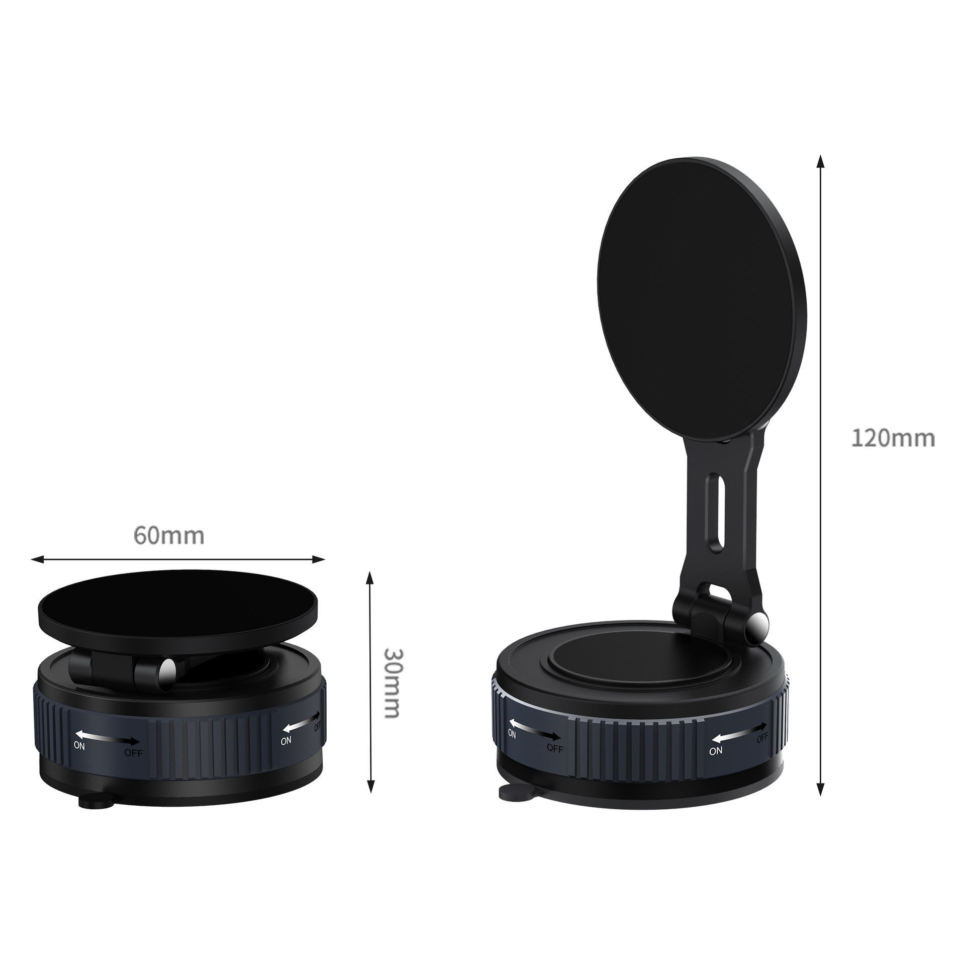 Yling YL-CH13 Universal Magnetic Car Phone Holder - 360 Degree Rotating Aluminum Alloy Mount