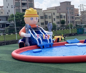 Toboggans aquatiques gonflables commerciaux, <span class=keywords><strong>jeux</strong></span> aquatiques gonflables avec obstacles, parc aquatique <span class=keywords><strong>gonflable</strong></span> à <span class=keywords><strong>louer</strong></span> - Product Image 2