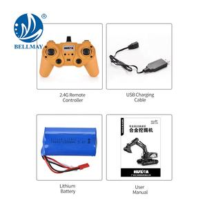 لعبة حفارة بيماي يتم التحكم بها عن بعد 2.4 جيجاهرتز بمقياس 1:14، نموذج سيارة مصبوب، شاحنة تحكم عن بعد متغيرة من سبائك المعادن، مركبة بناء - Product Image 4