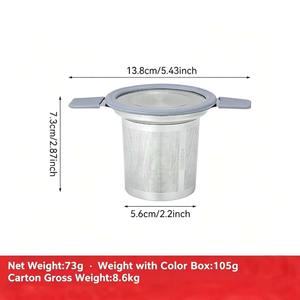 家庭用アフタヌーンティーに欠かせない二重耳付き茶こし、液だれ防止蓋付きデザインで、ホームティーリチュアルをさらに充実させます。 - Product Image 5