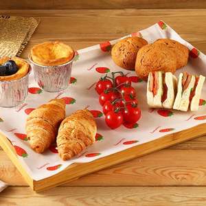 Custom Printed Food Greaseproof <b>Wrapping</b> <b>Paper</b> Sandwich Burger Bread Cake <b>Paper</b> Packaging With logo - Product Image 5