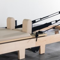 Mesin Pilates Reformer Kayu Maple Lipat JY Pilate Machine Reformer Reformer Per Pilates Reformer Pilates