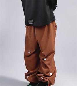 Nouveauté Pantalon de survêtement décontracté en coton 100% à bas prix avec impression personnalisée en relief, couleur unie, pantalon cargo pour homme - Product Image 6