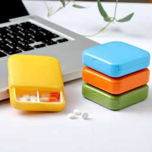 Custom <b>Small</b> Portable Pill Box with Pull-Out <b>Sliding</b> Cover Compact Daily Use Medicine Case for Travel Backpack Purse Secure Seal - Product Image 5