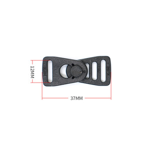 Boucle rotative à dégagement rapide, 12mm, noire, pour siège de poussette, accessoire de sangle de sécurité - Product Image 3