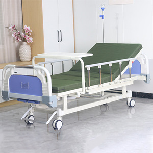 Lit médicalisé manuel Xinhua Ren en acier inoxydable avec barrières de sécurité pour patients âgés à usage domestique - Product Image 3