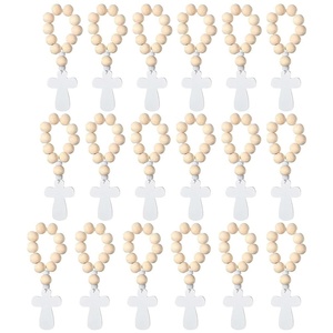 Recuerdos para Bautizo Incluyen Rosarios de Madera Tarjetas y Bolsas para Decoraciones de Bautizo, Recuerdos de Baby Shower y Regalos de Primera Comunión para Niños y Niñas - Product Image 2