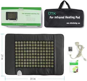 Cojín de Masaje de 21 x 31 Pulgadas, Almohadilla Térmica Infrarroja para <span class=keywords><strong>la</strong></span> <span class=keywords><strong>Espalda</strong></span>, Almohadilla de Jade con Calor Infrarrojo Lejano para Aliviar el Dolor de <span class=keywords><strong>Espalda</strong></span> y los <span class=keywords><strong>Calambres</strong></span> - Product Image 3