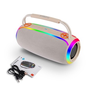ลำโพงพกพา P PRO12 กันน้ำ IPX6 ไฟ RGB แบตเตอรี่แบบชาร์จได้ ระบบเสียงไร้สาย สำหรับงานปาร์ตี้กลางแจ้ง - Product Image 1