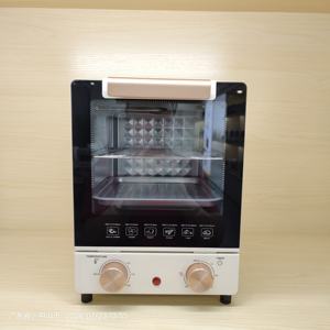 <span class=keywords><strong>Four</strong></span> électrique multifonctionnel de capacité 10L/12L avec <span class=keywords><strong>porte</strong></span> en verre miroir et détails de grain de bois 800W usage domestique - Product Image 5