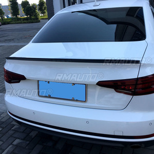 Rear Trunk Spoiler for Audi A4 B9 2017 2018 ABS Material Black or Unpainted <b>Primer</b> Color Rear Spoiler for Audi A4 B9 - Product Image 5