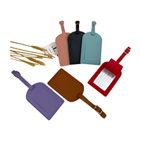 Étiquette à bagages en cuir PU de style lettre à la mode avec métal pour les voyages, les passeports et les valises