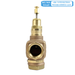 VÁLVULA DE GLOBO ROSCADA DE DOS VÍAS DE 2 VÍAS original Honeywell V5011P1004 1 pulgada DN25 BSPT PN20 Latón rojo en stock - Product Image 5