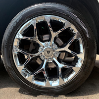 Jantes de style flocon de neige chromées 6x139.7 20 22 24 26 pouces Roues forgées pour Chevy Silverado Suburban Tahoe Z71 Gmc Sieer