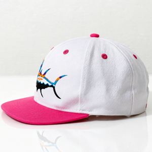 หมวกตกปลาปักลายตามสั่ง หมวกกีฬากลางแจ้ง OEM เวียดนาม หมวกแก๊ปปีกแบนแบบ Snapback สีตัดกัน - Product Image 3