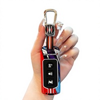 Étui de clé de moto en alliage de zinc et silicone bicolore, luminescent, pour PCX160 FES 350 Thaïlande Kabin 125 télécommandé