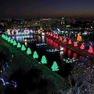 Hình Nón Lập Trình 6M Hình Dạng Cây Giáng Sinh Khổng Lồ <span class=keywords><strong>LED</strong></span> Trang Trí Cây Nhảy Nhạc - Product Image 1