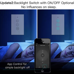 MOES tuya ZigBee RF Smart Touch Panel Rideau <span class=keywords><strong>Moteur</strong></span> Stores Volants Interrupteur Télécommande Sans Fil Alexa Google home - Product Image 3