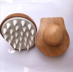 Eco bambou corps douche brosse Compact minceur cuir chevelu Massage peigne <span class=keywords><strong>pour</strong></span> cheveux lavage bain <span class=keywords><strong>Spa</strong></span> cuir chevelu masseur - Product Image 1