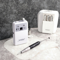Perceuse à ongles rechargeable professionnelle haute précision 48W avec moteur sans balais, design en plastique portable, compatible multi-prises, garantie 1 an