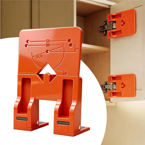 Placa de Fijación Magnética para Bisagras, Plástico ABS Duradero, Caja OEM, Herramienta Auxiliar Portátil para Montaje de Puertas de Gabinetes de Carpintería - Product Image 2