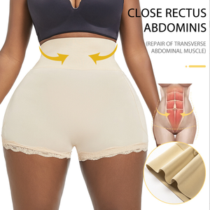 Culotte gainante <span class=keywords><strong>taille</strong></span> <span class=keywords><strong>haute</strong></span> sans couture pour femme, effet ventre plat, rehaussement des hanches et fessiers, sculpte la silhouette, grandes tailles - Product Image 4