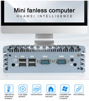 Mini PC Industrial Intel Core I3 I5 I7 de Doble Núcleo, 6 Puertos USB, 2 Puertos COM, 2.5G, Gráficos HD, SSD, Nuevo, DDR3, 15W, Compatible con Linux, para Juegos