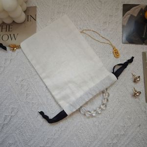 Hot Sale Promotion Cotton <b>Bag</b> Natural Cotton Pouch Size 10*15cm 100% Cotton Drawstring Muslin Drawstring <b>Bag</b> Jewelry <b>Bag</b> - Product Image 4