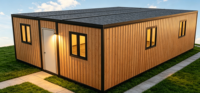 Maison conteneur extensible de 30 pieds à toit plat, maisons préfabriquées, maisons amovibles avec design personnalisé