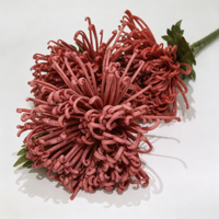 Chrysanthème Araignée Artificiel en Mousse PE, 90 cm, 3 Têtes, Couleur Personnalisée, Vente en Gros, pour Mariage, Hôtel, Décoration Florale Maison