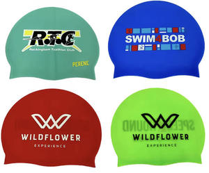 <span class=keywords><strong>Gorro</strong></span> de Natación de Silicona de Alta Calidad para Niños y Adultos, Personalizado e Impreso, al por Mayor - Product Image 2
