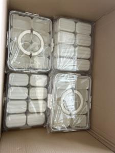 AMZ 4/8 Compartimento Sellado Snackle Caja de Almacenamiento Divisor Apto para Lavavajillas Recipiente Fresco para Especias Nueces Organizador PP Plástico - Product Image 6