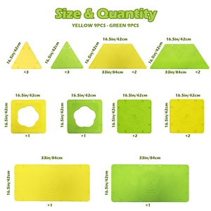 Asweets Piastrelle Magnetiche Personalizzate OEM ODM per Bambini, 18 Pezzi Grandi Pannelli da Costruzione in Schiuma EPP, Gioco Aperto per Bambini Piccoli, Giallo Verde - Product Image 6