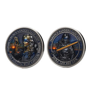 Высокое качество УФ печать 3D игровой логотип металлические монеты коллекции оптом тиснение письма цинковый сплав МОНЕТЫ на заказ для сувениров - Product Image 3