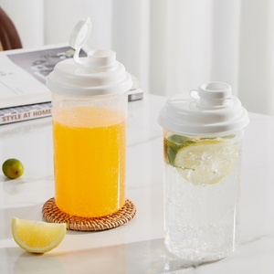 เหยือกพลาสติกใสเกรดอาหาร ทนความร้อน ใช้สำหรับใส่กาแฟ ชา น้ำเย็น - Product Image 6