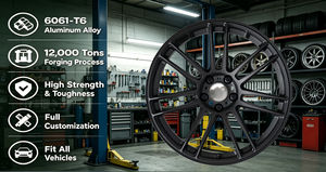 HZH Nuevas llantas de aleación de aluminio forjado de una pieza con radios múltiples, PCD 5x114.3/120mm, 18-24 pulgadas, 25mm para <span class=keywords><strong>Bugatti</strong></span>, para Mercedes, para llantas - Product Image 4
