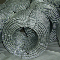 Fil d'acier précontraint pour béton ASTM A416, fil à 7 brins, fil PC pour le précontraint du béton