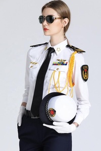 ชุดเครื่องแบบนายทหารหญิงสีขาว ชุดยูนิฟอร์มสำหรับผู้หญิง - Product Image 3