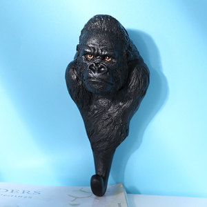 Durevole 3D <span class=keywords><strong>resina</strong></span> decorativa cervo ganci da parete Zebra corna chiave appendiabiti fattoria bagno appendiabiti per gioielli - Product Image 3