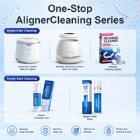 Remove Plaque Custom Logo Flavor Mouthguard Aligner Retainer Cleaner 30 Peach Minty 120 Denture Cleaning Effervescent Tablets