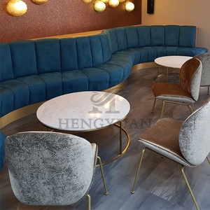 Americano personalizado se restaurante tela de esquina de cuero ktv sofá - Product Image 3