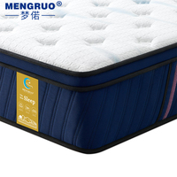 Matelas d'hôtel intelligent OEM/ODM en mousse à mémoire de forme et ressorts ensachés hybrides, livré en boîte pour chambre à coucher