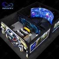 Projet d'investissement commercial intérieur Théâtre volant Monde jurassique Oeil nu 3D Ride Motion Cinema With Nake 3D Technology