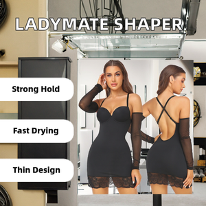 Ladymate Body Moldeador Fino para Mujer OEM/ODM, Vestido Tipo Slip Completo con Sujetador Incorporado, Camisola Moldeadora para Control de Abdomen - Product Image 3