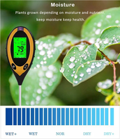 Meilleure Vente : Kit Testeur de Sol 4-en-1 en Plastique avec Rétroéclairage – Outil de Mesure du PH, de l'Humidité, de la Température et de la Lumière Solaire – Personnalisation OEM/ODM Possible