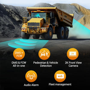 STONKAM Adas Ai Dashcam 4G Cámara dual con Dms Fcw Soporte Advertencia de colisión frontal para camión de minería - Product Image 2